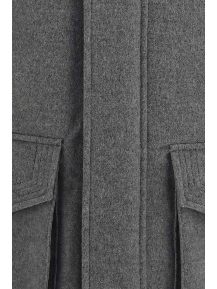 Cashmere Jacket with zip and buttons