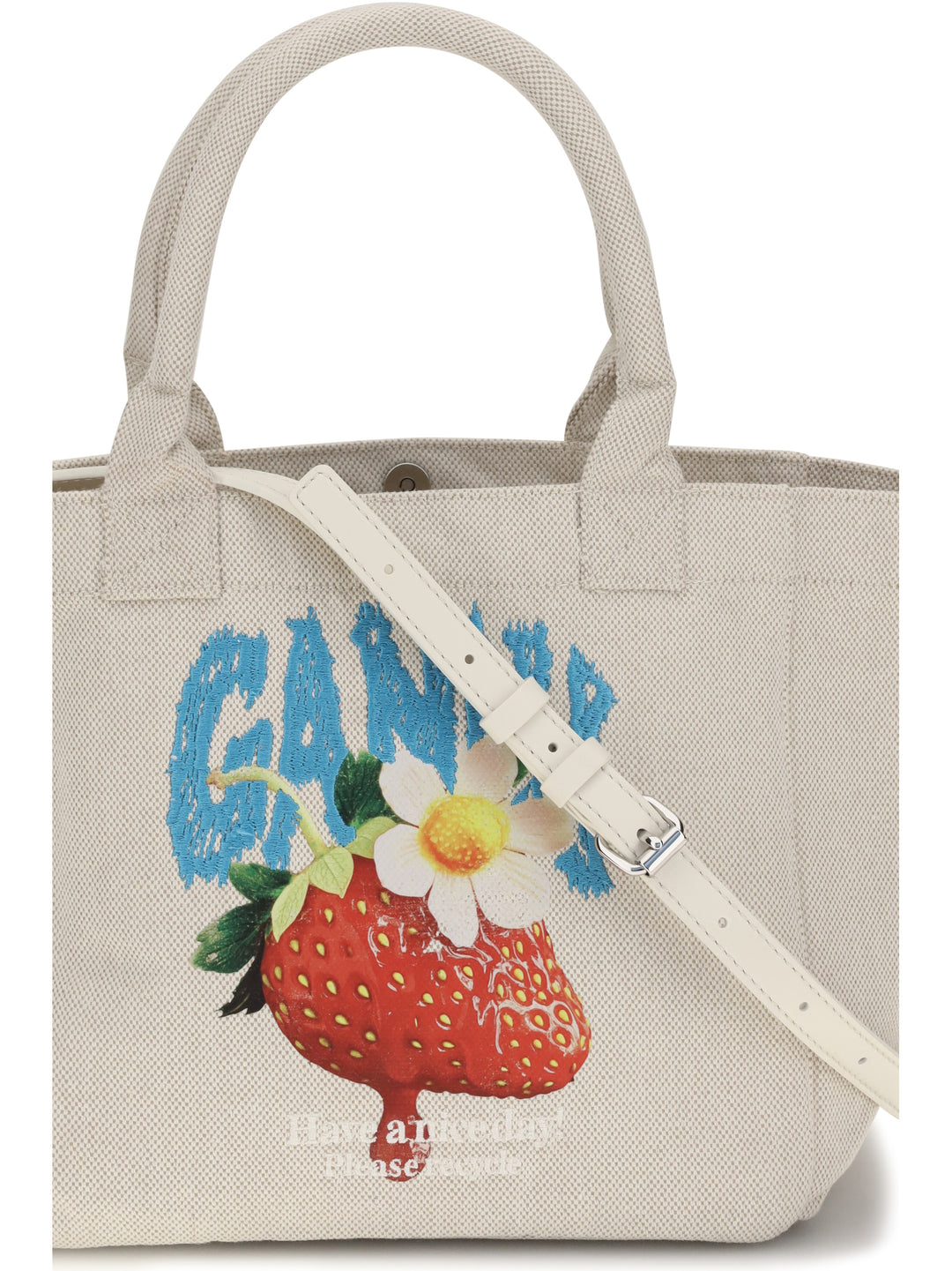 Small Easy Shoulder Bag with strawberry print 4