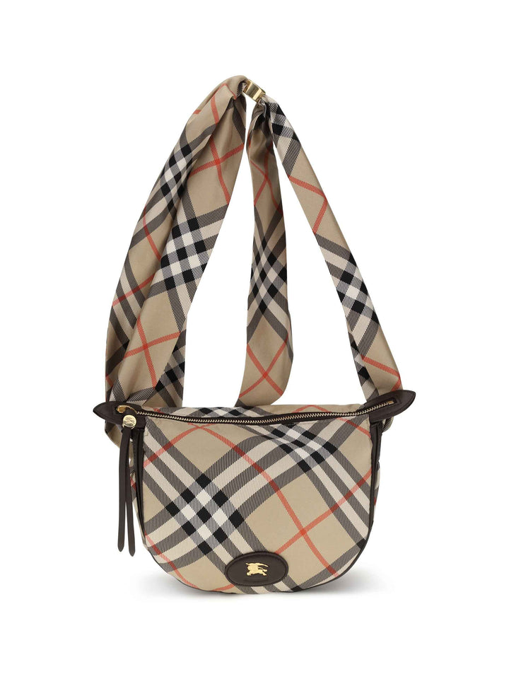 Ribbon silk twill Shoulder Bag