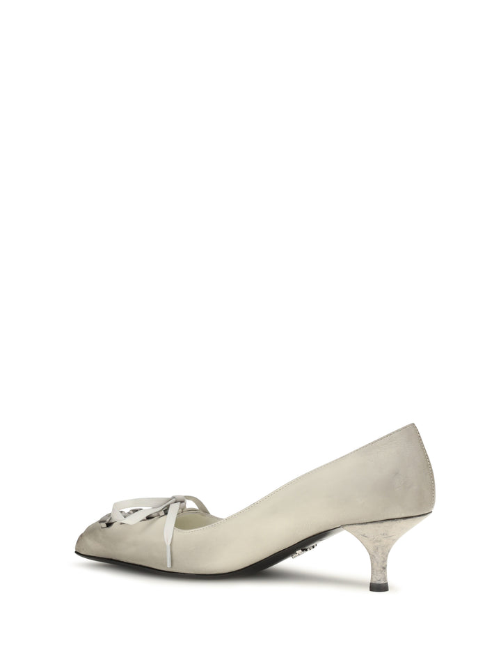 Lace-up antique-finish leather Pumps 3