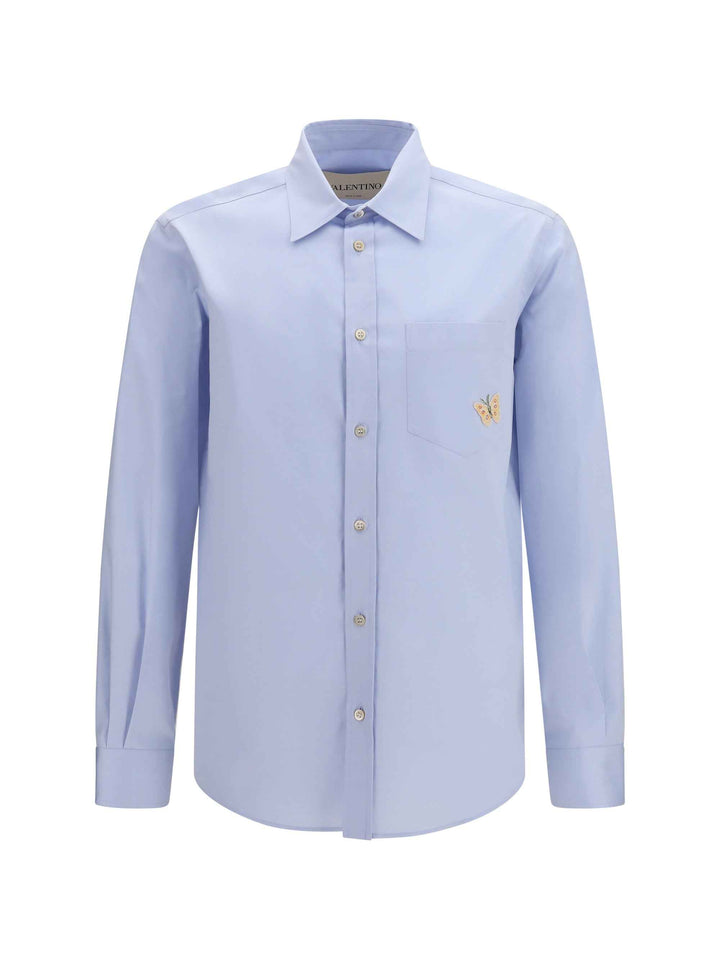 Cotton Shirt with butterfly embroidery
