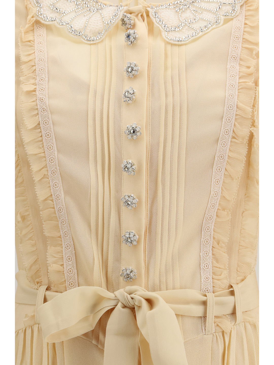 Pleated georgette mini Dress 3