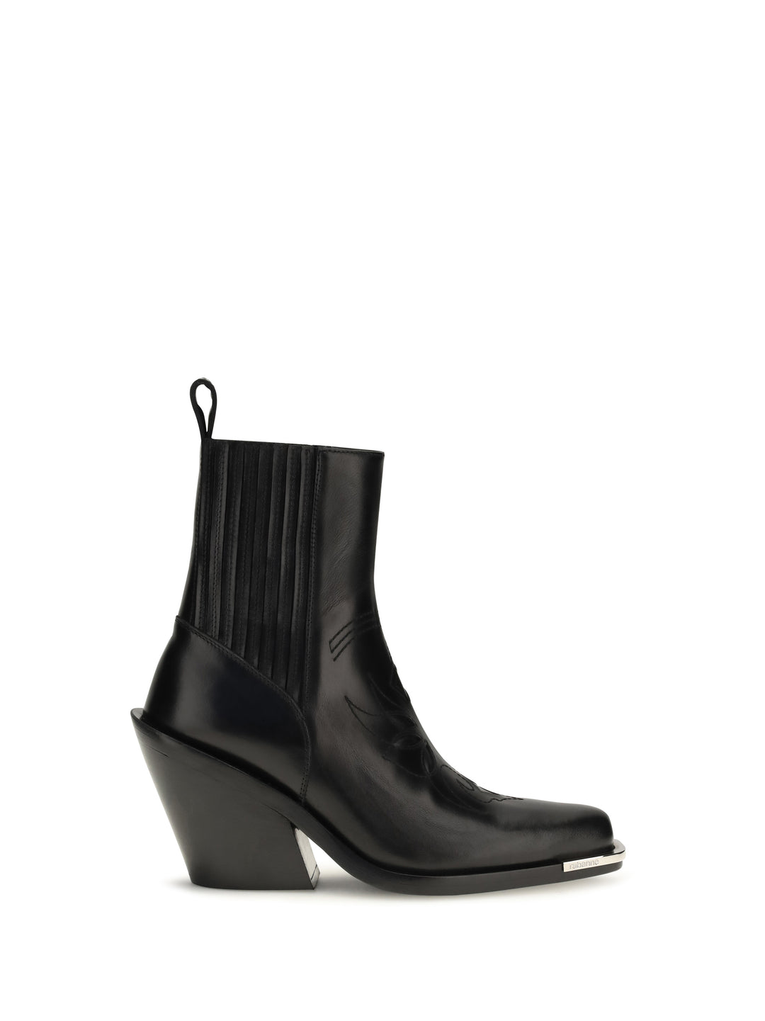 Leather cowboy Ankle Boots 1