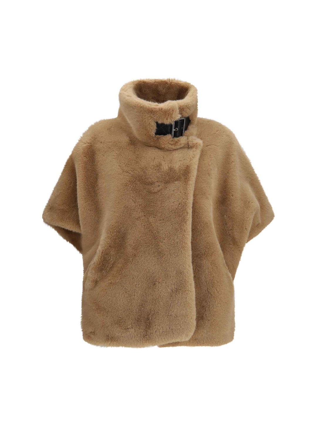 Faux fur Jacket with buckle
