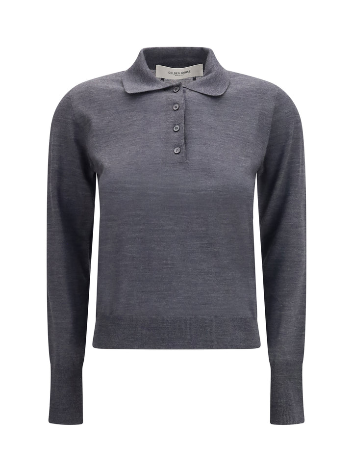 Long sleeve merino wool Polo 1
