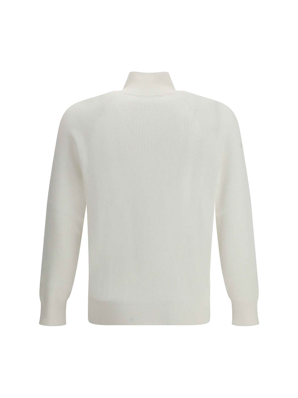 Cotton Sweater with a high neckline