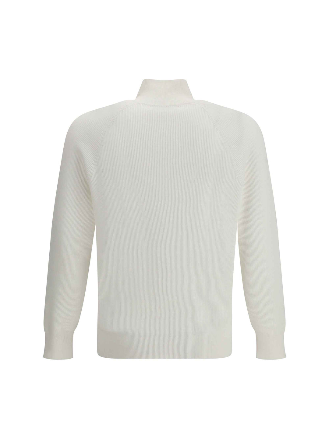 Cotton Sweater with a high neckline