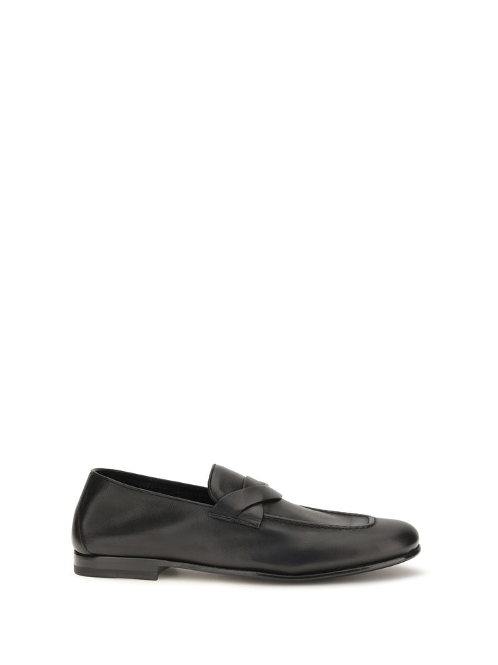 Gigi Loafers with woven strap 1