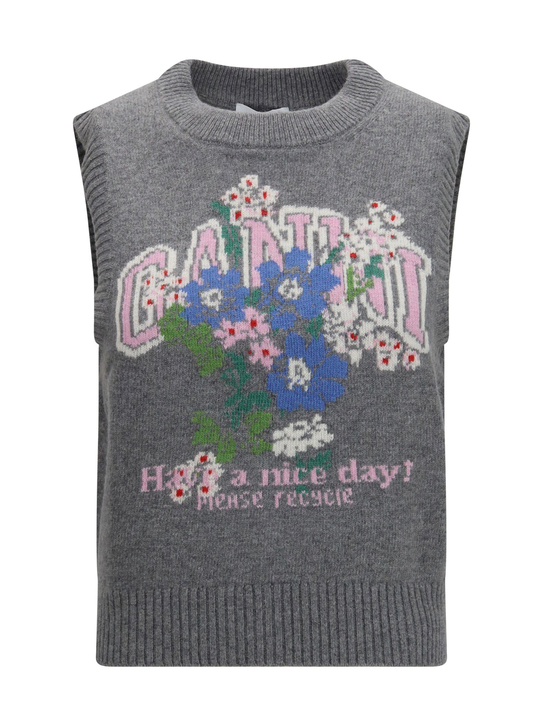 Wool floral Vest 1