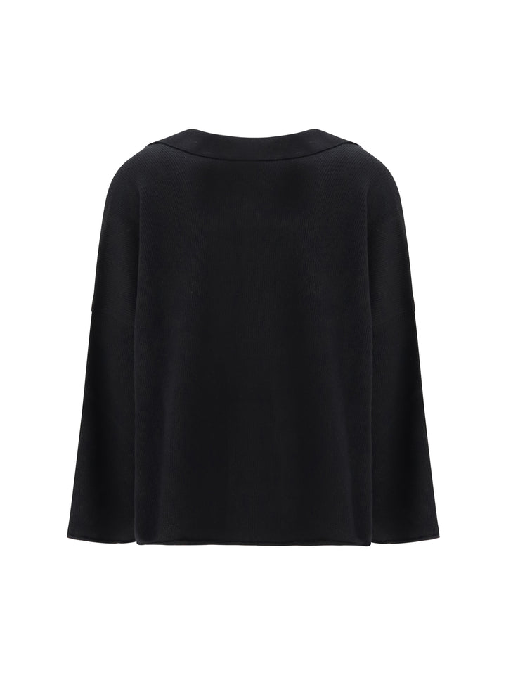 Sweater with polo collar 2