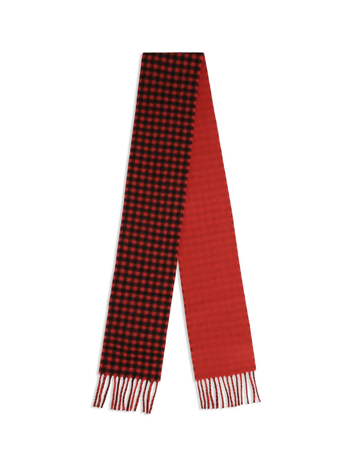 Ami de Coeur checked wool Scarf