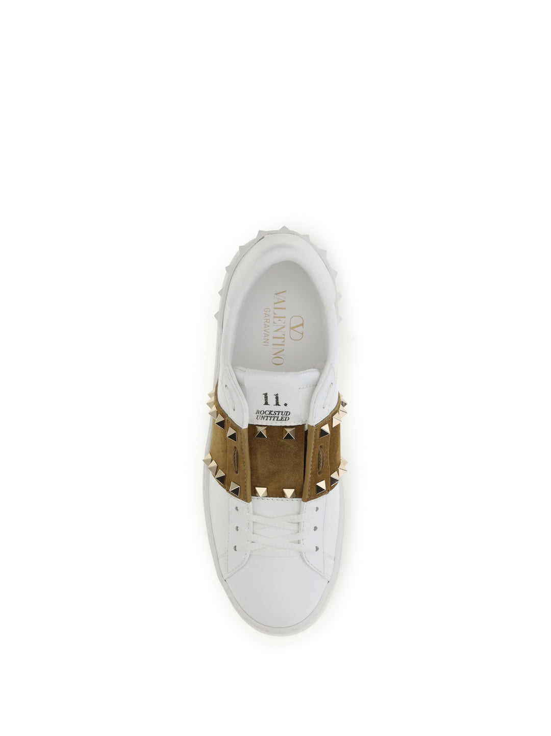 Rockstud Untitled Sneakers with suede band 4