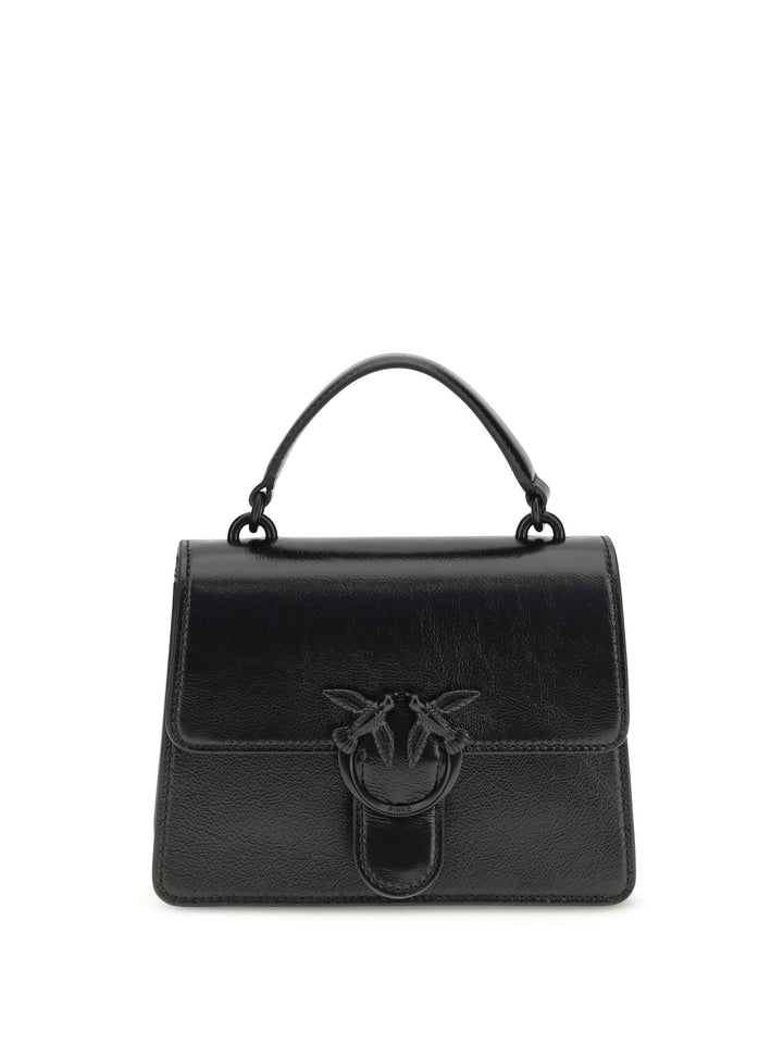 Shiny leather Love One Top mini Handbag