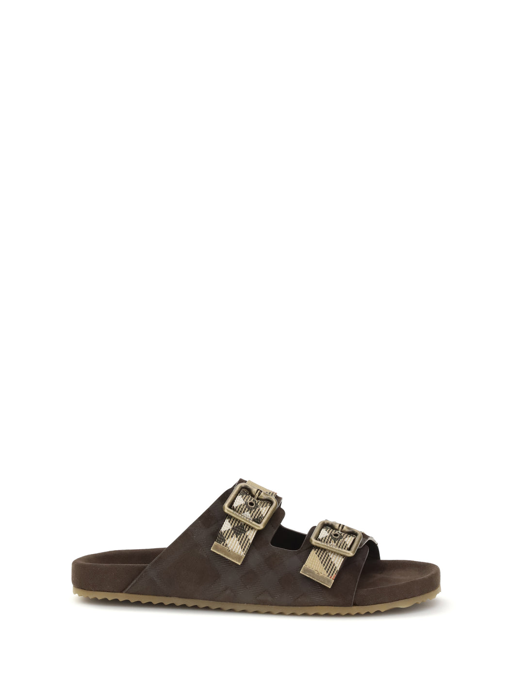 Check suede Urchin Sandals 1
