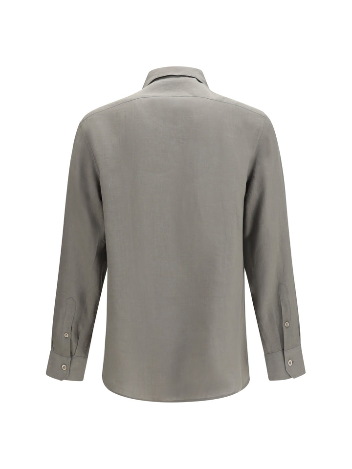 Easy-fit linen Shirt with chest pockets 2