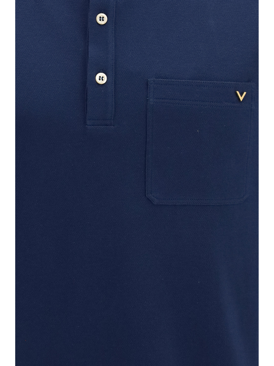 Cotton piqué Polo with VLogo 3