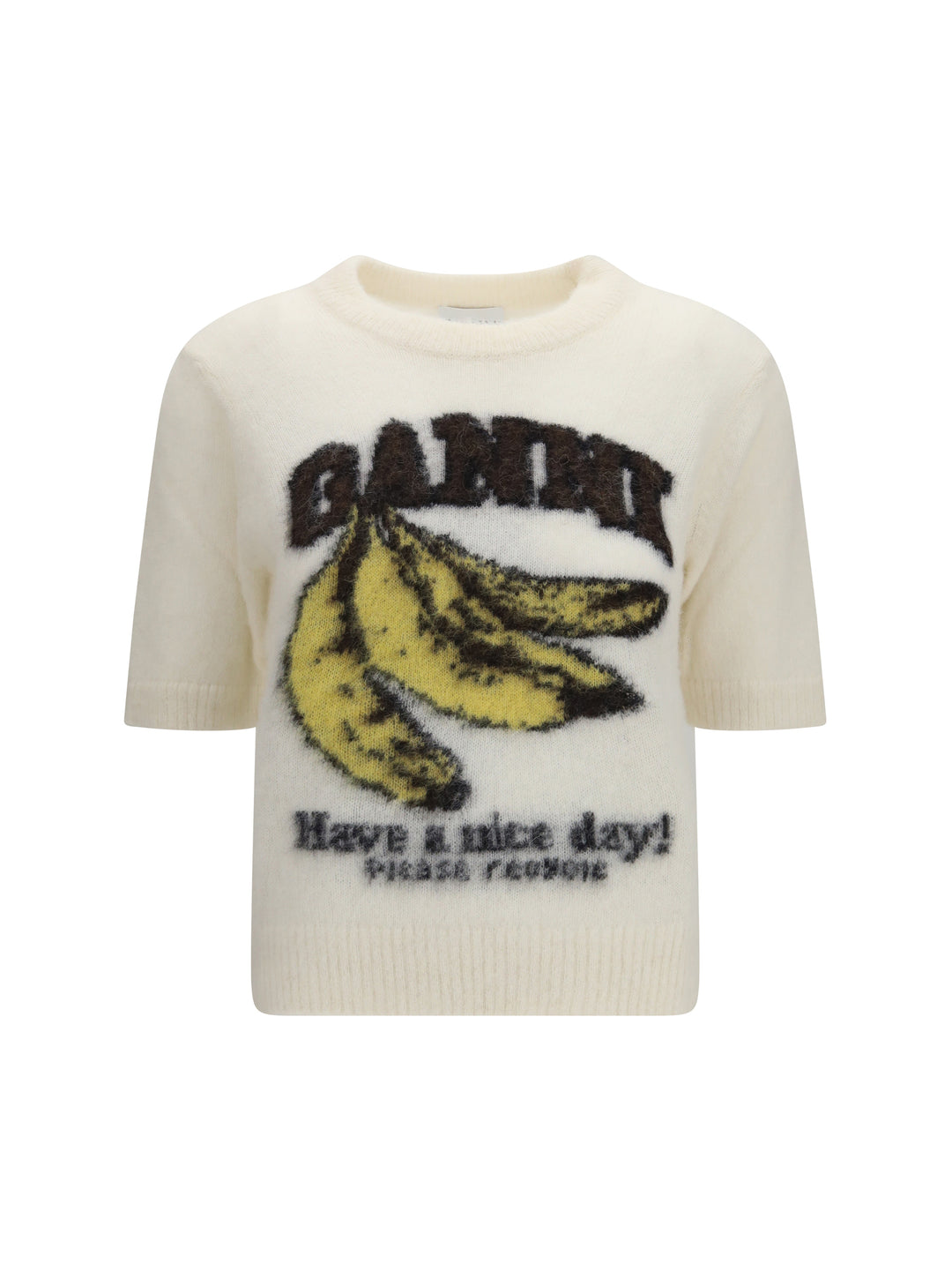 Alpaca graphic knit T-shirt 1