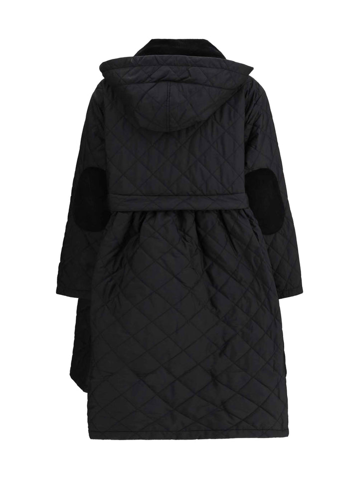 Quilted hooded Coat by Barbour x GANNI