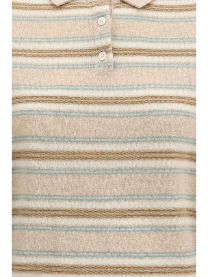 College striped Polo Sweater