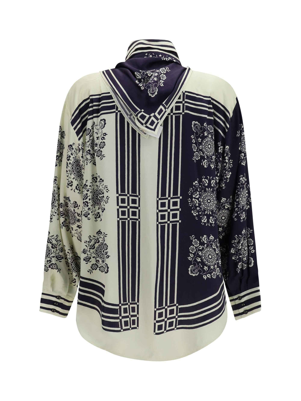 Banderra silk Shirt with scarf