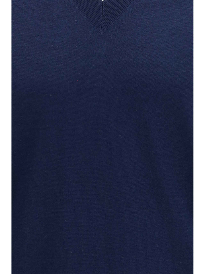 Cotton V-neck Sweater