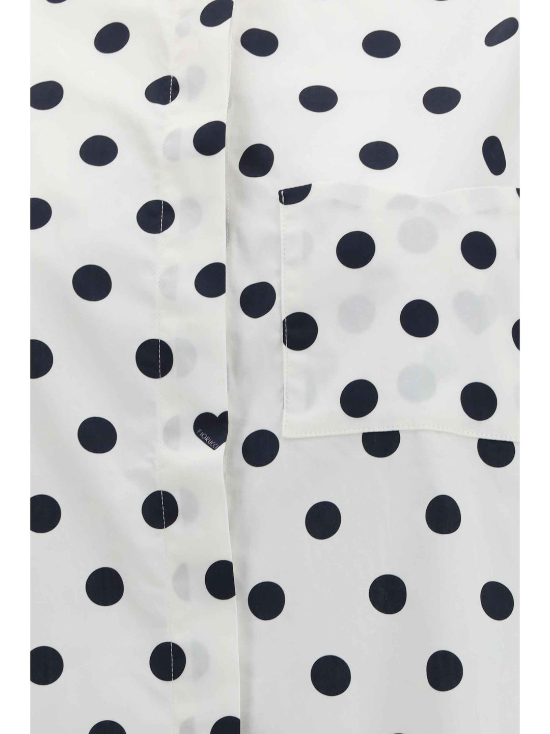 Polka-dot midi shirt Dress