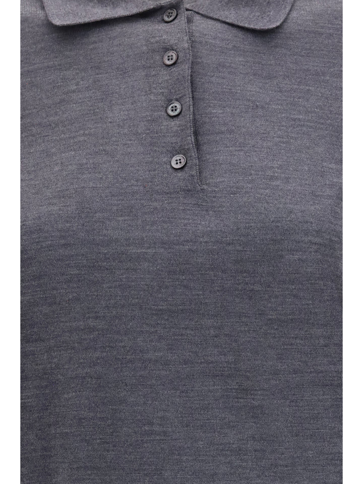 Long sleeve merino wool Polo 3