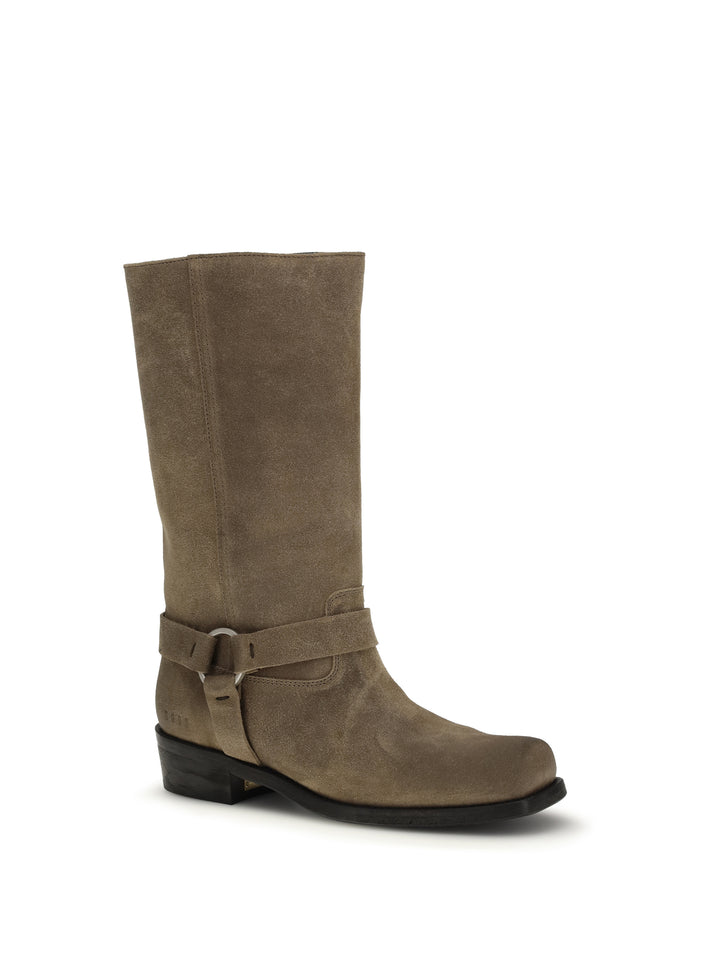 Suede biker Boots 2
