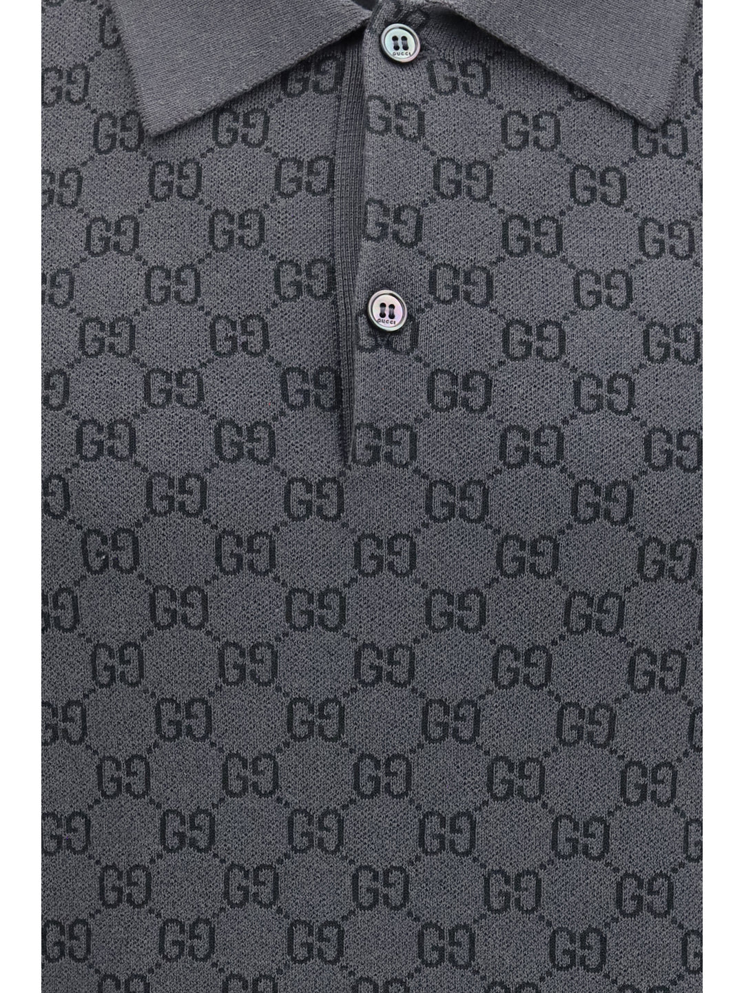 GG jacquard wool and silk Polo Shirt 3