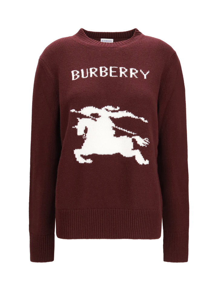 Cashmere and wool Sweater with Knight motif 1
