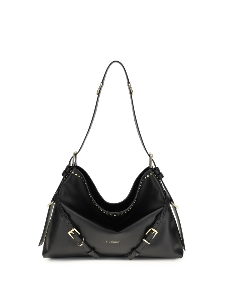 Large Voyou Shoulder Bag in shiny leather 1