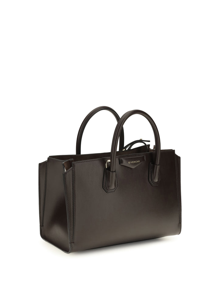 Small Antigona Catchall glossy grained leather Handbag 2