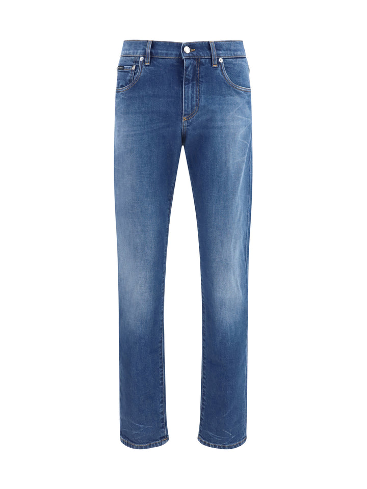 Slim stretch Jeans with DG logo 1