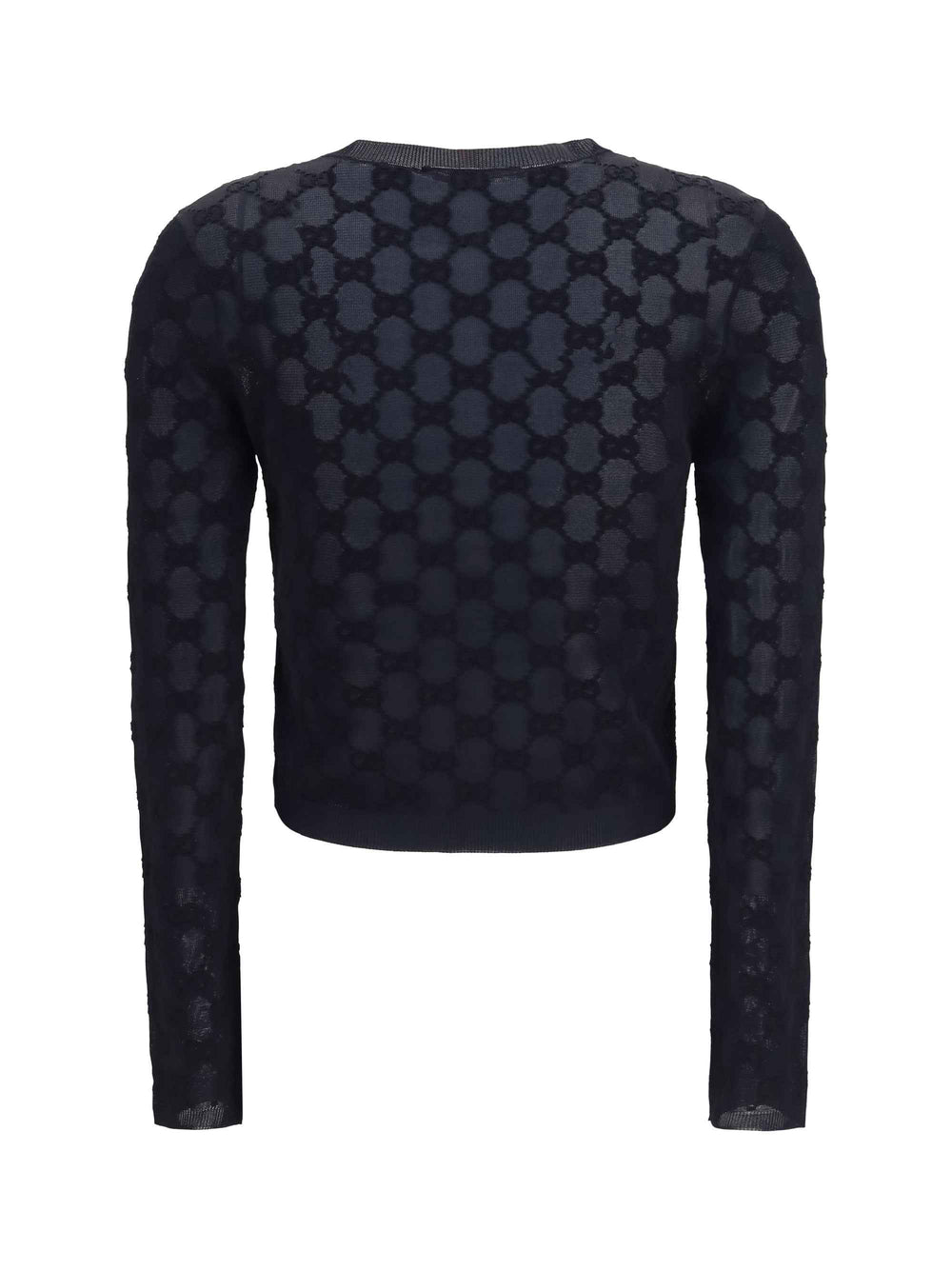 GG all-over viscose crepe Cardigan