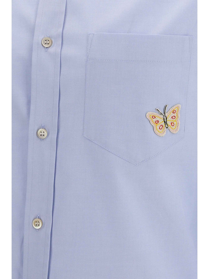 Cotton Shirt with butterfly embroidery