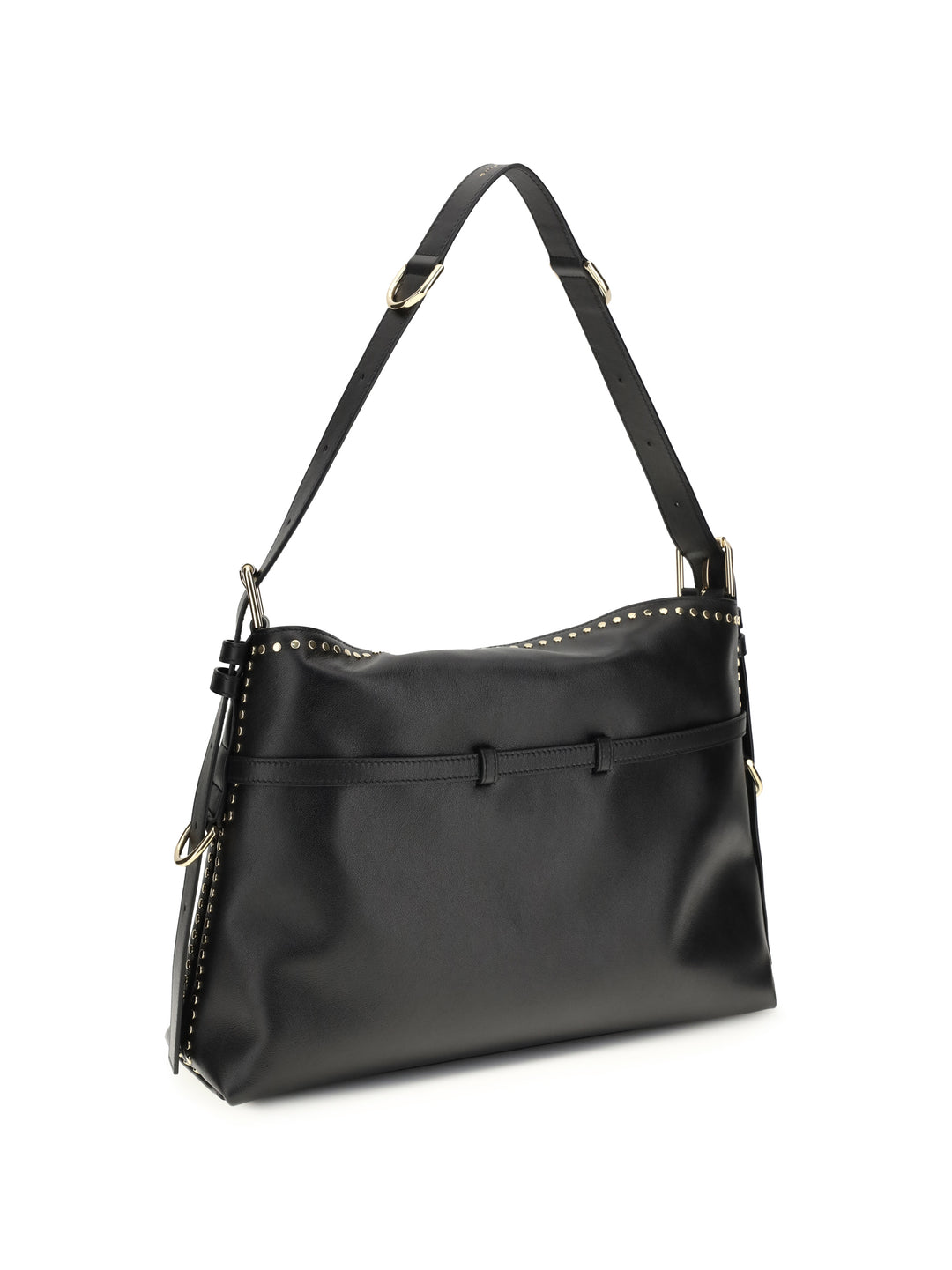 Large Voyou Shoulder Bag in shiny leather 3