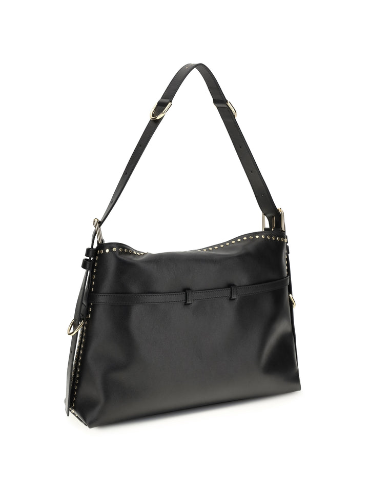 Large Voyou Shoulder Bag in shiny leather 3