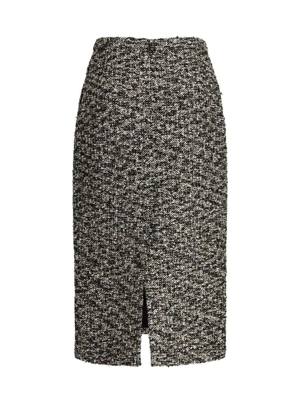 Midi Skirt in laminated bouclé fabric