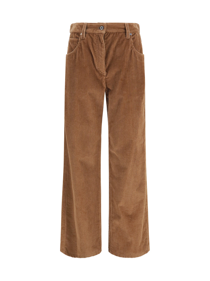 Straight velvet Pants 1