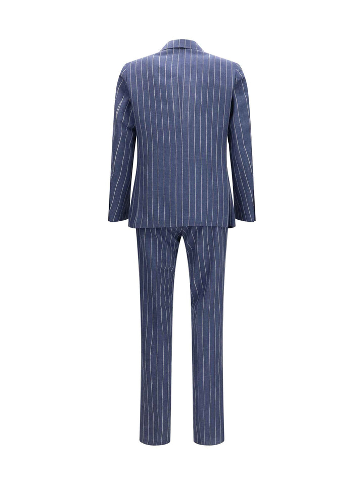 Single-breasted pinstripe Suit with patch pocket