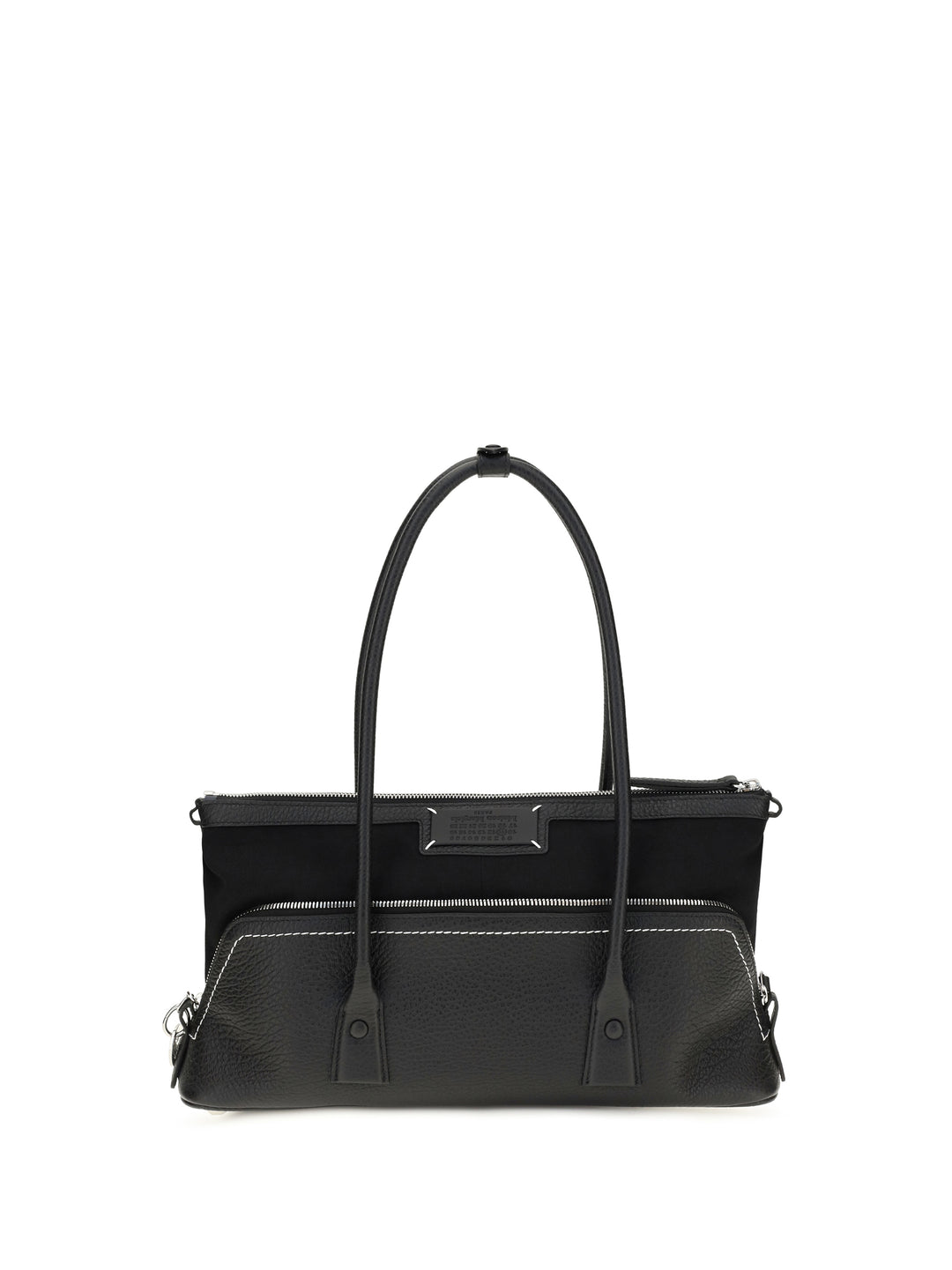 5AC Shoulder Bag in leather with logo 1