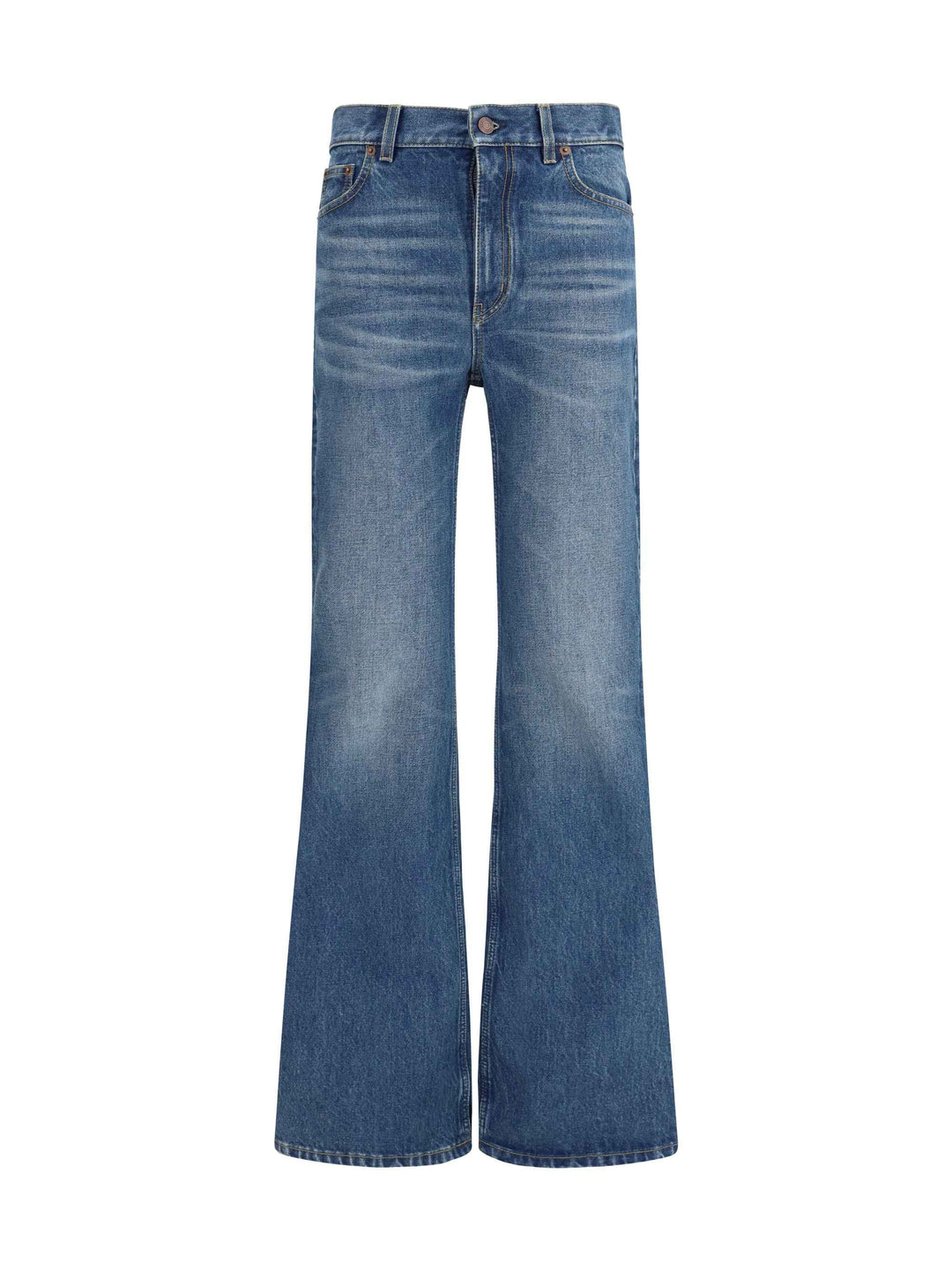 Jeans flared in organic cotton denim