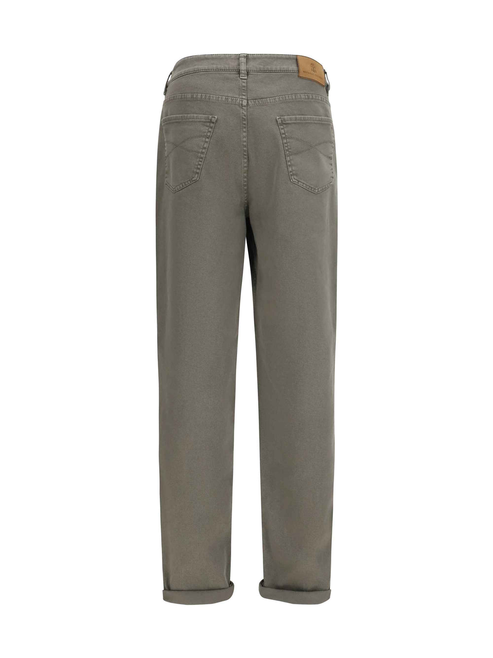Jeans with turn-up hem