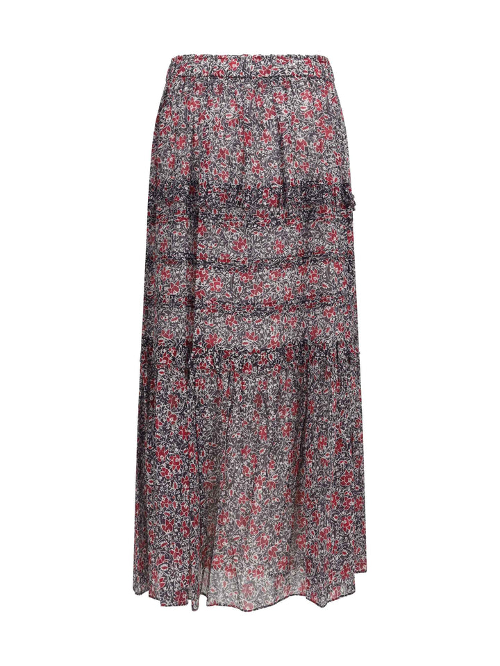 Volomia long ruffled Skirt
