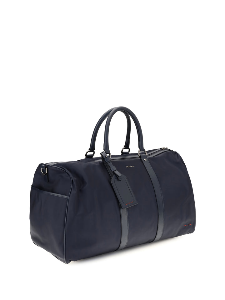 Leather-trim Travel Duffle Bag 2