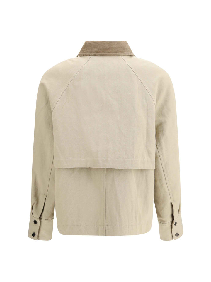 Cotton-linen canvas Jacket