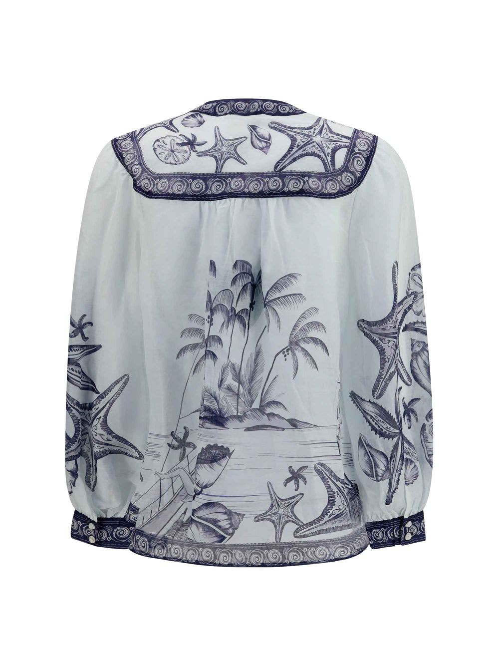 Printed ramie Shirt