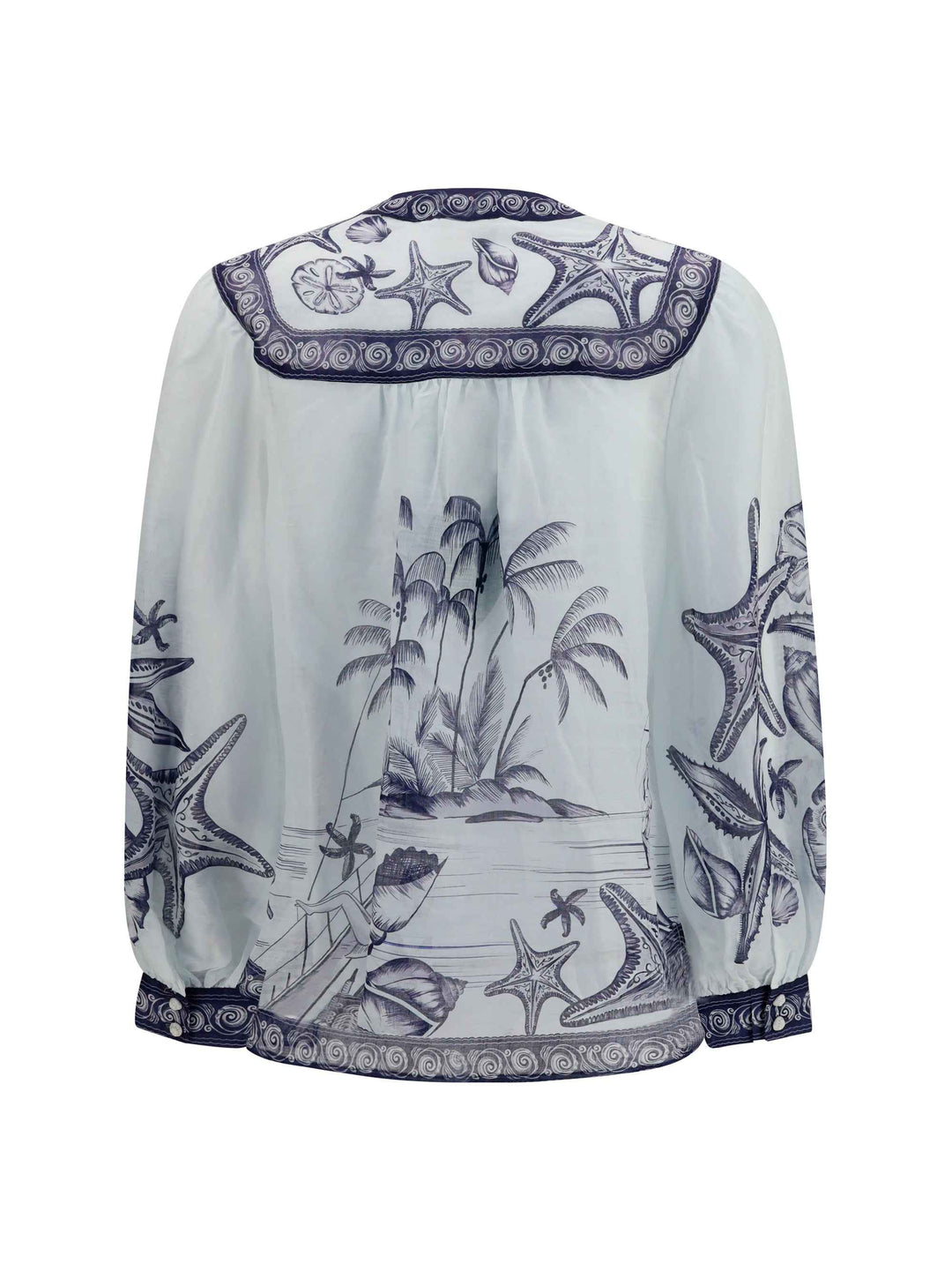 Printed ramie Shirt