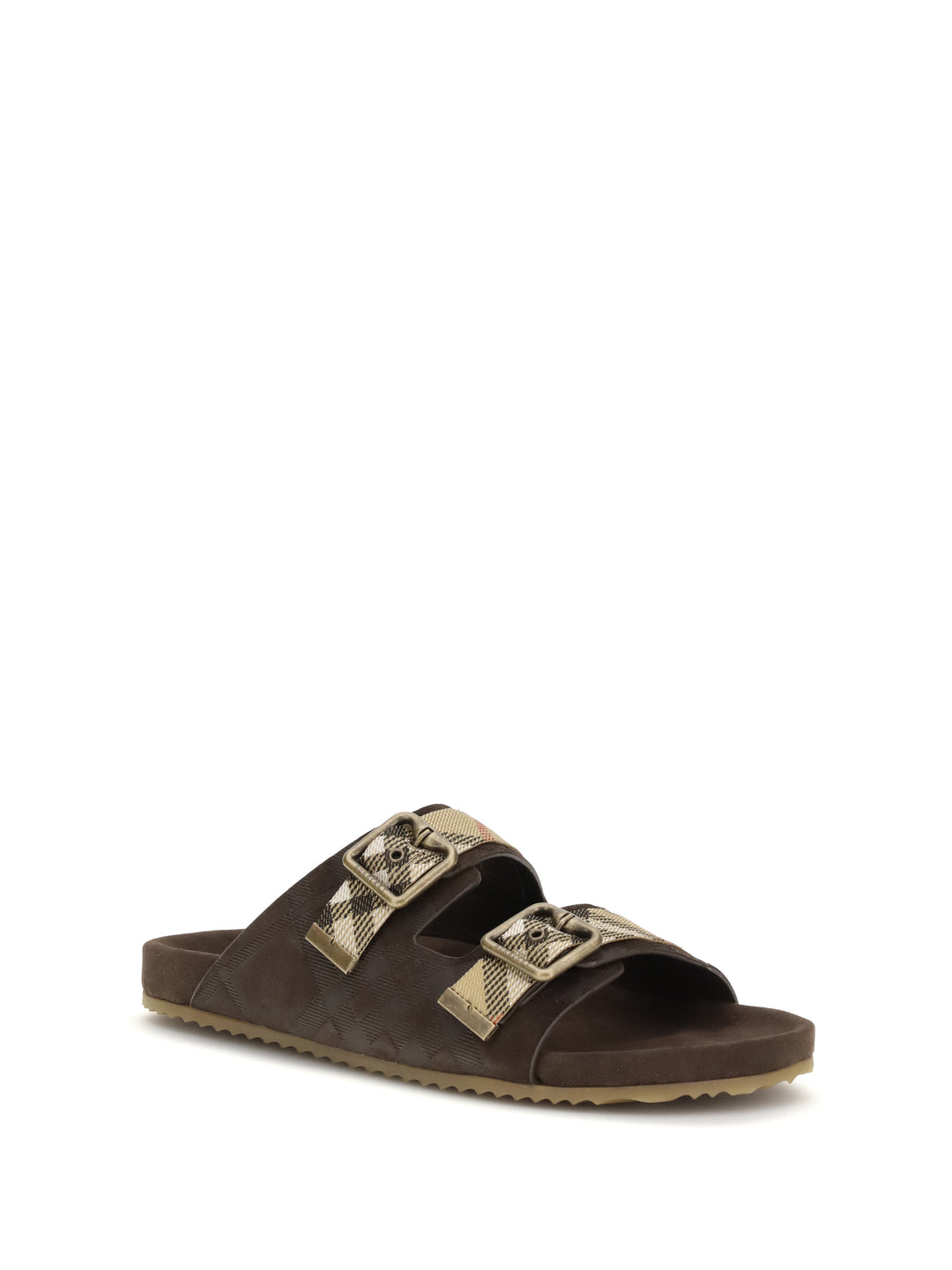 Check suede Urchin Sandals 2