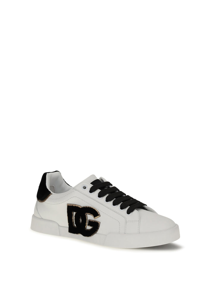 Leather Sneakers with logo 2